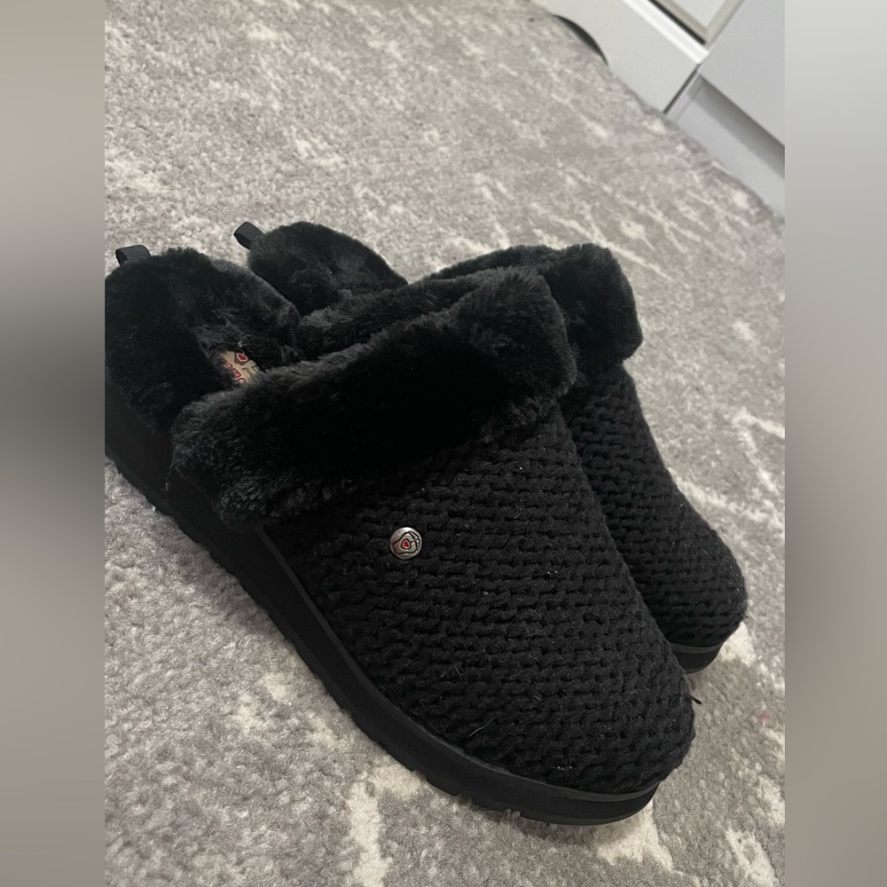 Black BOBS From Sketchers Slippers
